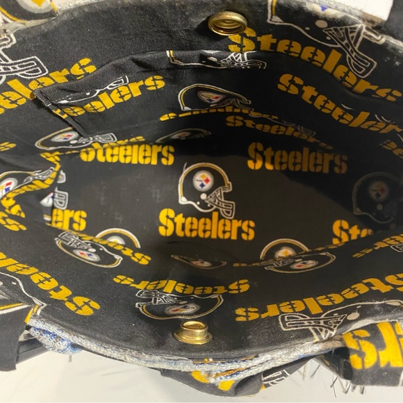 Pittsburgh Steelers Denim Purse Handbag - Picture 5 of 6